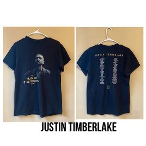 Justin Timberlake Man of The Woods Tour TShirt Black Medium Short Sleeve
